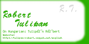 robert tulipan business card